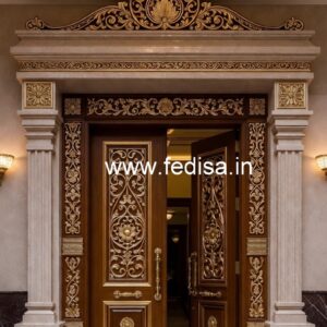 Glass Panel Classic Door Door Railing Design No-7469
