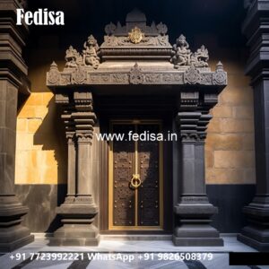 Handcrafted Wooden Door Aluminum Entrance Doors Design No-7525