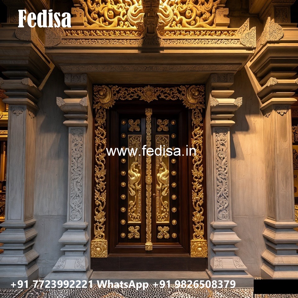 European Classic Door Single Round Door Design No-7527