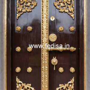 Wooden Carved Door Design Room Double Door Design No-7558