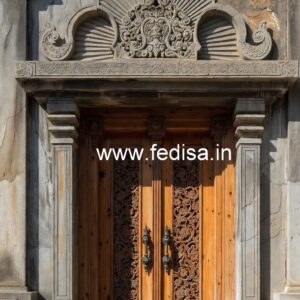 Colonial Style Door Fancy Wooden Door Design No-7570