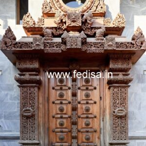 Palace Style Doors Double Door Design Plywood For Home No-7580