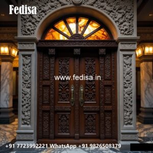 Palace Style Doors Temple Glass Door Design No-7621