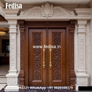 Antique Door Style Window Door Frame Design No-7639