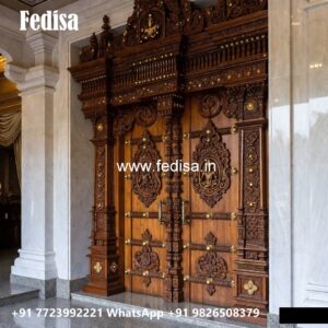 Classic Wooden Main Door Design For Home Pine Door Design No-7663