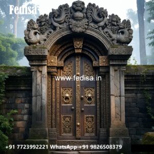 Solid Wood Classic Door Main Door Design Sagwan No-7685