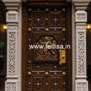 Royal Entrance Door Front Door Mirror Design No-7723