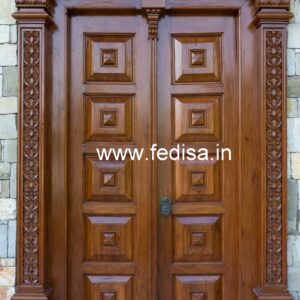 Teak Wood Door Design Door Side Border Design No-7727