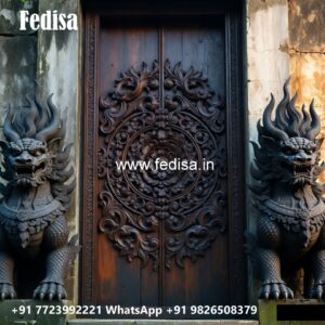 Panel Door Design Main Door Steel Grill Design No-7834