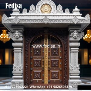 Glass Panel Classic Door Single Panel Door Design No-7838