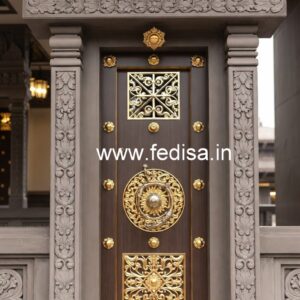 Carved Door Patterns Bedroom Door Lock Design No-7914