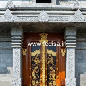 Vintage Wooden Door Door Chajja Design No-7923