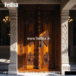 Classic Front Door Ideas Wood Carving For Pooja Room No-8047