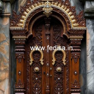 Elegant Double Door Classic Entry Design Best Iron Door Design No-8077