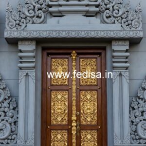 Engraved Wooden Door Sliding Screen Door Design No-8083