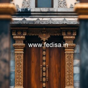 Vintage Wooden Door Thekku Door Design No-8087
