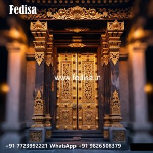 Italian Style Wooden Doors Double Door Arch Design No-8148