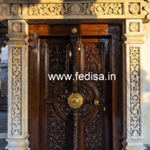 Engraved Wooden Door Darwaje Ke Palle Ki Design No-8165