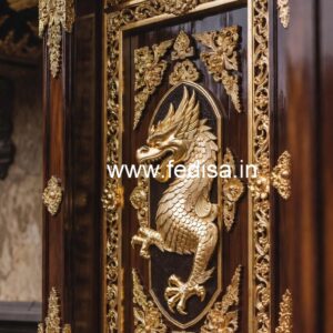Classic Front Door Ideas Etching Glass Design For Main Door No-8170