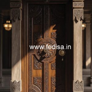Decorative Wooden Doors Window Door Design No-8243