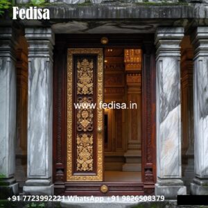 Home Entry Wooden Door Mandir Door Design No-8274