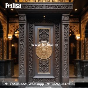 Arch Top Wooden Door Main Door Frame Design No-8287