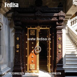 Wooden Carved Door Design Chaukhat Design No-8296