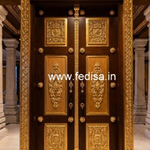 Vintage Wooden Door Mesh Door Design No-8333