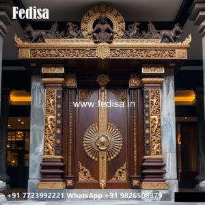 Engraved Wooden Door Mdf Door Design No-8411