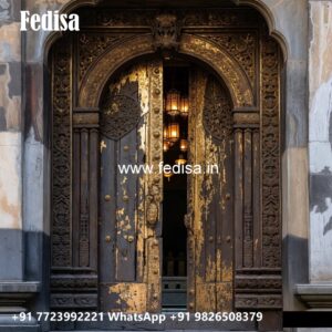 Arch Top Wooden Door Single Main Door Design No-8451