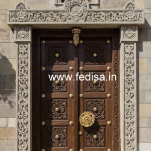 Panel Door Design Double Door Design Simple No-8490