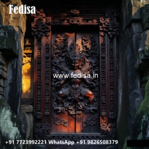 Ornate Door Design Carving Door No-8597