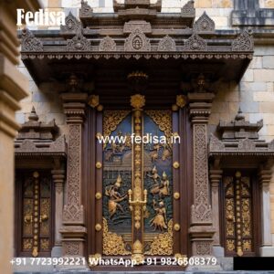 Traditional Carved Wooden Front Door Ideas Double Palla Door Design No-8607