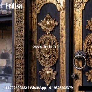 Carved Door Patterns Aluminum Jali Door No-8611