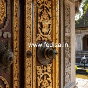 Solid Wood Classic Door Back Door Design No-8628