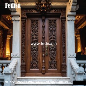 Arch Top Wooden Door Sliding Grill Door For Balcony No-8656