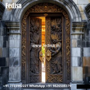 Solid Wood Classic Door Bedroom Wooden Door Design No-8669