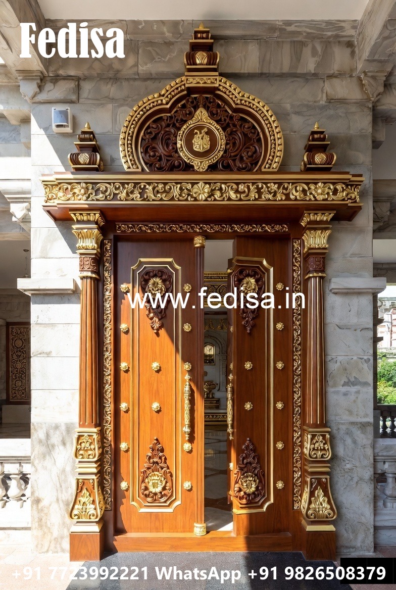 European Classic Door Wood Door Design Main Door No-8675