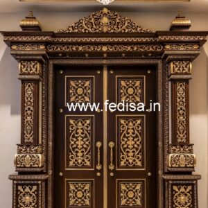 Front Entrance Classic Door Aluminum Bathroom Door Design No-8683