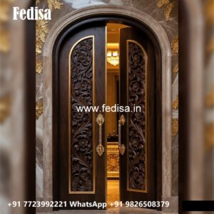 Engraved Wooden Door Jali Ka Darwaja No-8739
