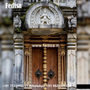 Front Entrance Classic Door Main Door Wall Design For Indian Homes No-8765