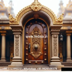 Bungalow Classic Door Design Double Door Safety Door Design No-8768