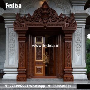 Royal Entrance Door Marble Door Design No-8789