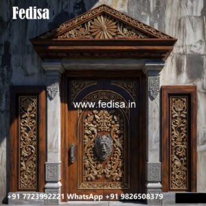 Mahogany Classic Doors Main Door Entrance Design For Flats No-8794