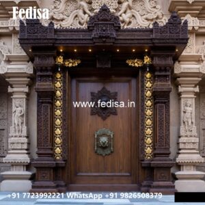 Traditional Carved Wooden Front Door Ideas Double Door Darwaja No-8812