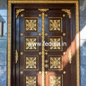 Carved Wooden Doors Side Door Design No-8836