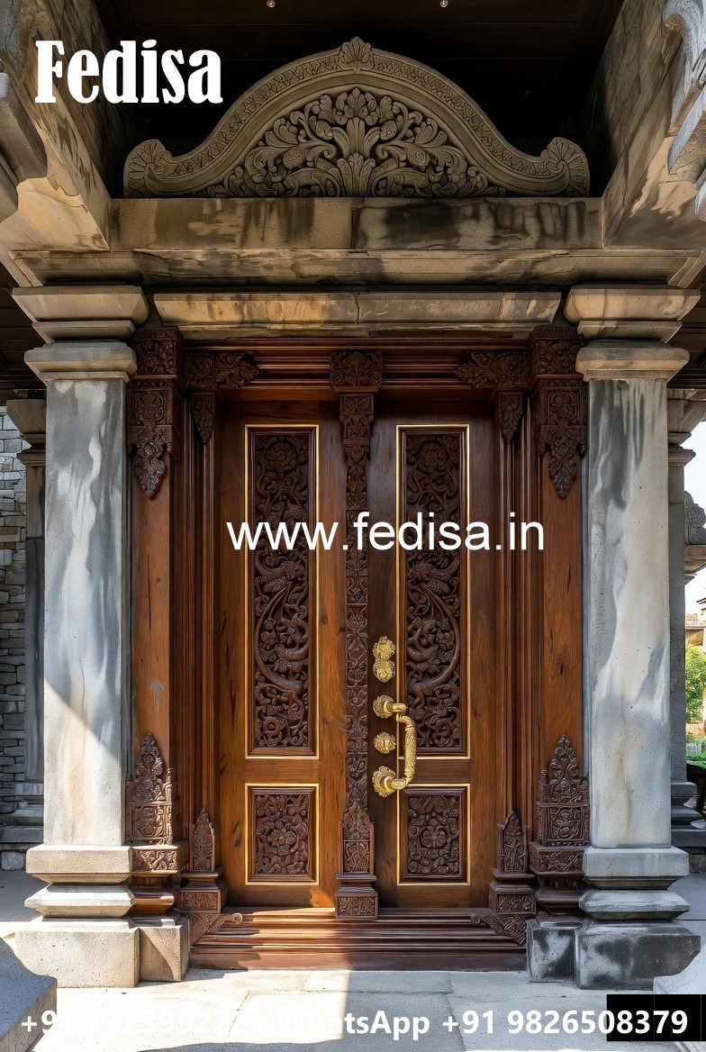Main Door Classic Design Front Door With Window Design No-8846