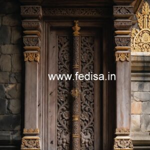 Vintage Wooden Door Designs For Houses Main Door Frame Carving Designs No-8855