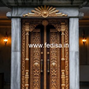 Classic Wooden Main Door Design For Home Stainless Door Design No-8893