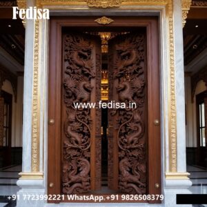 Solid Wood Classic Door Aluminum Door Design For Home No-8915